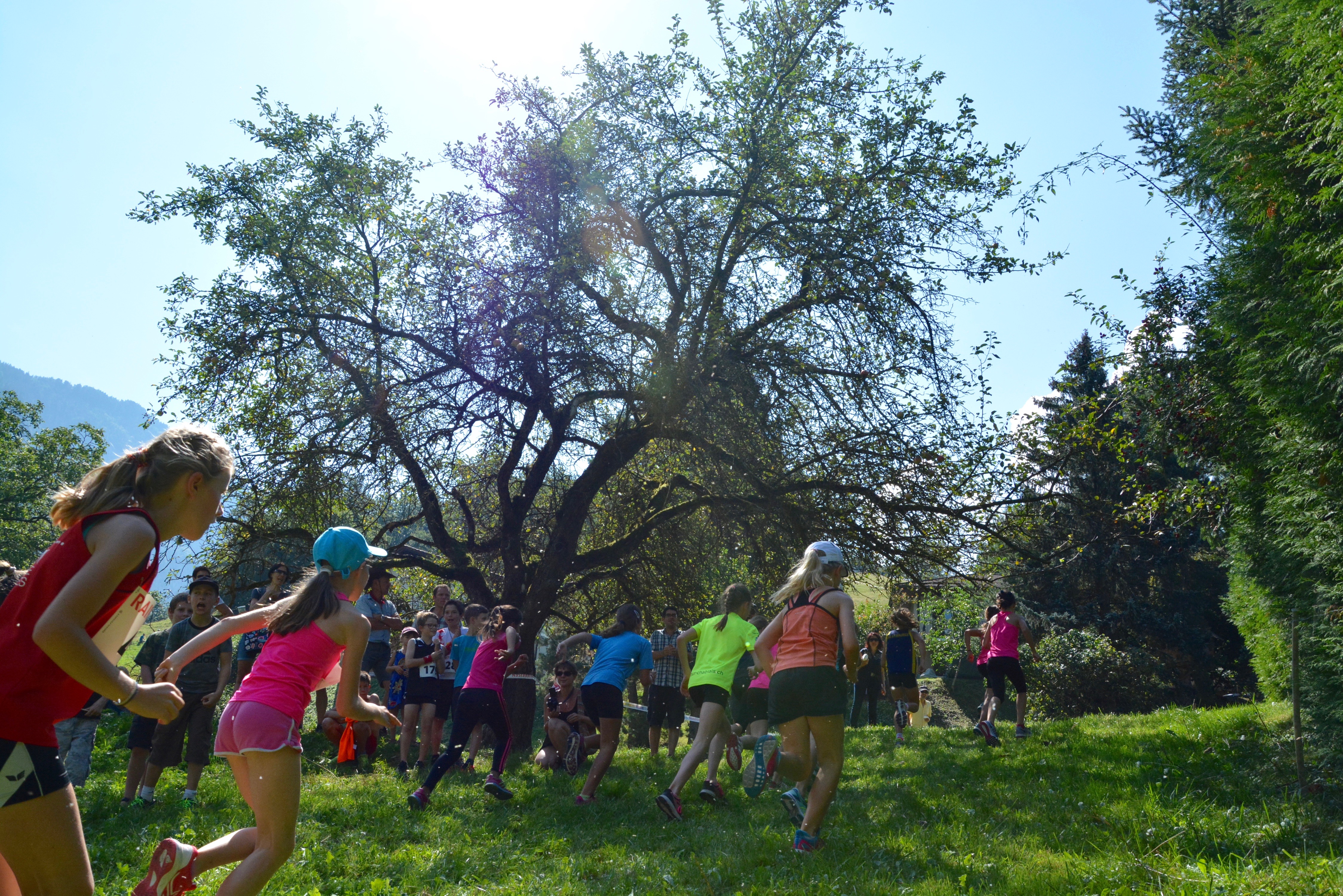 Course à pied pour les jeunes à Châtel-sur-Bex